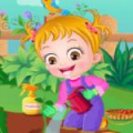 Baby Hazel Gardening Time